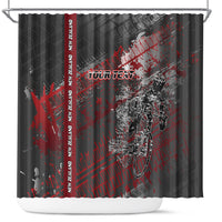 Personalised Cycling New Zealand Shower Curtain Aotearoa Pride Sportswear LT22 Red - Polynesian Pride
