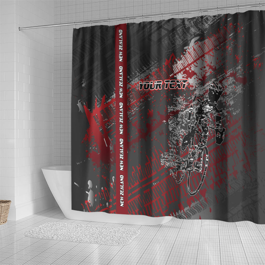 Personalised Cycling New Zealand Shower Curtain Aotearoa Pride Sportswear LT22 - Polynesian Pride