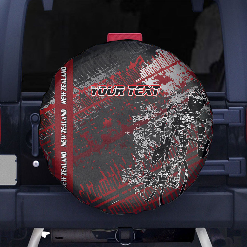 Personalised Cycling New Zealand Spare Tire Cover Aotearoa Pride Sportswear LT22 No hole Red - Polynesian Pride