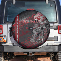 Personalised Cycling New Zealand Spare Tire Cover Aotearoa Pride Sportswear LT22 Red - Polynesian Pride