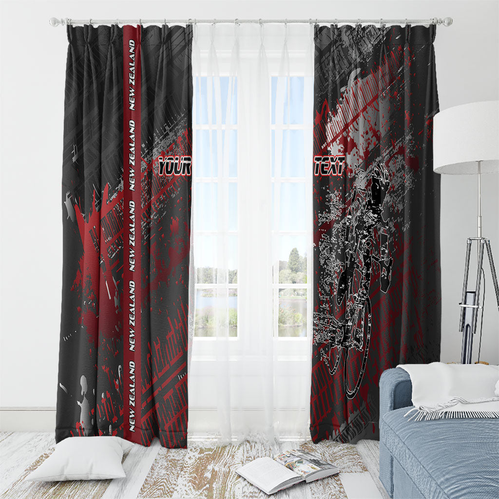 Personalised Cycling New Zealand Window Curtain Aotearoa Pride Sportswear LT22 - Polynesian Pride