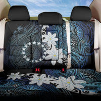 Cook Islands Maori Language Week Back Car Seat Cover Tiare Maori Kuki Airani Blue Pattern