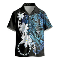 Cook Islands Maori Language Week Kid Hawaiian Shirt Tiare Maori Kuki Airani Blue Pattern LT22 - Polynesian Pride
