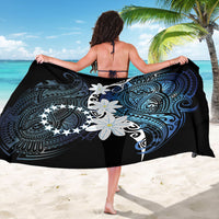 Cook Islands Maori Language Week Sarong Tiare Maori Kuki Airani Blue Pattern LT22 - Polynesian Pride