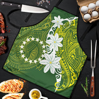 Cook Islands Maori Language Week Apron Tiare Maori Kuki Airani Green Pattern LT22 Green - Polynesian Pride