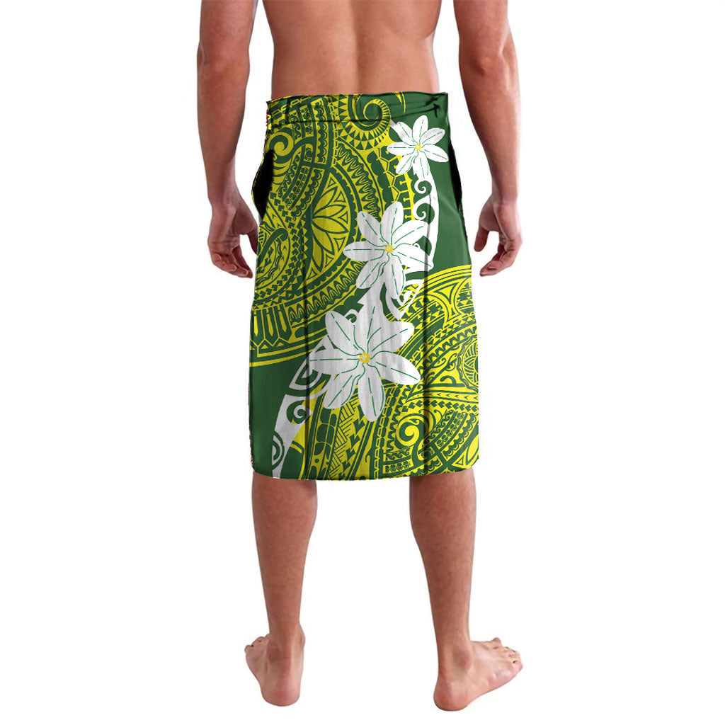 Cook Islands Maori Language Week Lavalava Tiare Maori Kuki Airani Green Pattern LT22 - Polynesian Pride