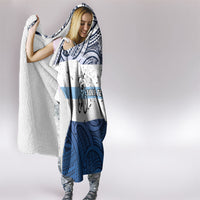 Personalised Cycling New Zealand Hooded Blanket Aotearoa Map Fern Maori Pattern LT22 - Polynesian Pride