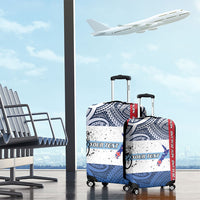 Personalised Cycling New Zealand Luggage Cover Aotearoa Map Fern Maori Pattern LT22 - Polynesian Pride