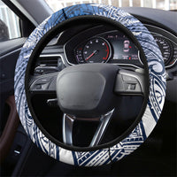 Cycling New Zealand Steering Wheel Cover Aotearoa Map Fern Maori Pattern LT22 - Polynesian Pride