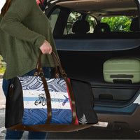 Personalised Cycling New Zealand Travel Bag Aotearoa Map Fern Maori Pattern LT22 - Polynesian Pride