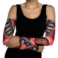 Personalised Tonga Language Week Arm Sleeves Heilala Turtle Malo E Lelei