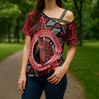 Personalised Tonga Language Week Cross Shoulder Shirt Heilala Turtle Malo E Lelei