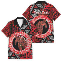 Personalised Tonga Language Week Family Matching Tank Maxi Dress and Hawaiian Shirt Heilala Turtle Malo E Lelei