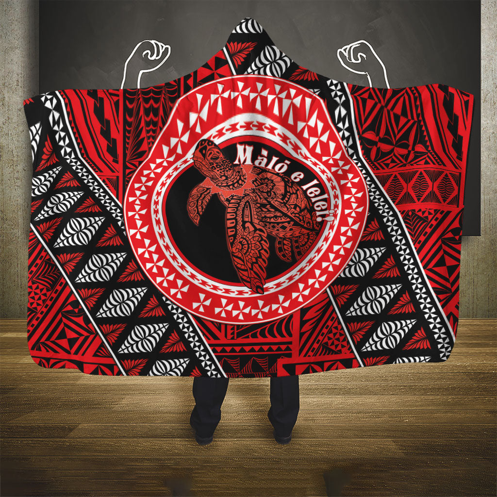 Tonga Language Week Hooded Blanket Heilala Turtle Malo E Lelei