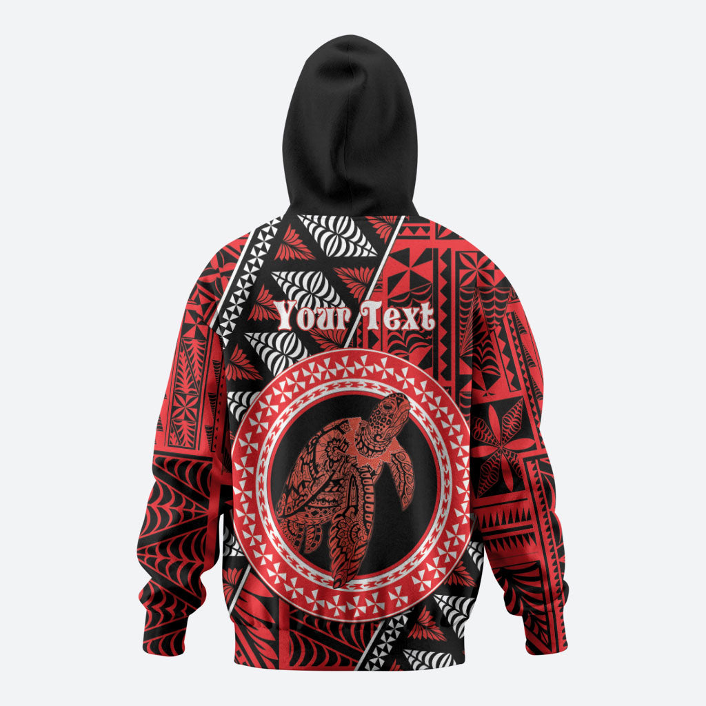 Personalised Tonga Language Week Hoodie Heilala Turtle Malo E Lelei