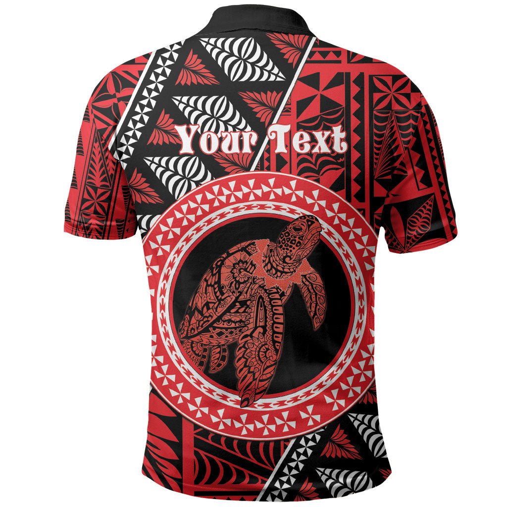 Personalised Tonga Language Week Polo Shirt Heilala Turtle Malo E Lelei