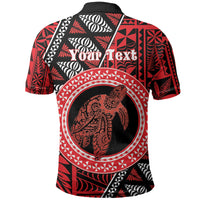 Personalised Tonga Language Week Polo Shirt Heilala Turtle Malo E Lelei