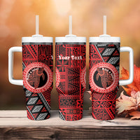 Personalised Tonga Language Week Tumbler With Handle Heilala Turtle Malo E Lelei