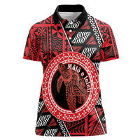 Personalised Tonga Language Week Women Polo Shirt Heilala Turtle Malo E Lelei