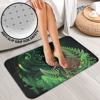 Kiwi New Zealand Personalised Bathroom Set Aotearoa Map Silver Fern Koru Pattern LT22 - Polynesian Pride