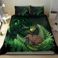Kiwi New Zealand Personalised Bedding Set Aotearoa Map Silver Fern Koru Pattern LT22 - Polynesian Pride