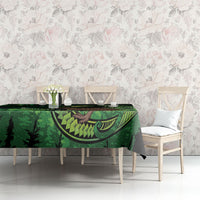 Kiwi New Zealand Personalised Tablecloth Aotearoa Map Silver Fern Koru Pattern LT22 - Polynesian Pride