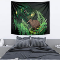 Kiwi New Zealand Personalised Tapestry Aotearoa Map Silver Fern Koru Pattern LT22 - Polynesian Pride