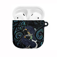 New Zealand Huia Bird AirPods Case Paua Shell Maori Pattern