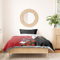 Kiwi New Zealand Personalised Bedding Set NZ Map Pohutukawa Fern Maori Pattern LT22 - Polynesian Pride