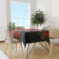 Kiwi New Zealand Personalised Tablecloth NZ Map Pohutukawa Fern Maori Pattern LT22 - Polynesian Pride