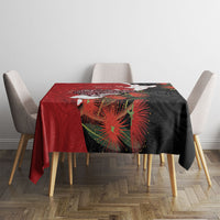 Kiwi New Zealand Personalised Tablecloth NZ Map Pohutukawa Fern Maori Pattern LT22 - Polynesian Pride