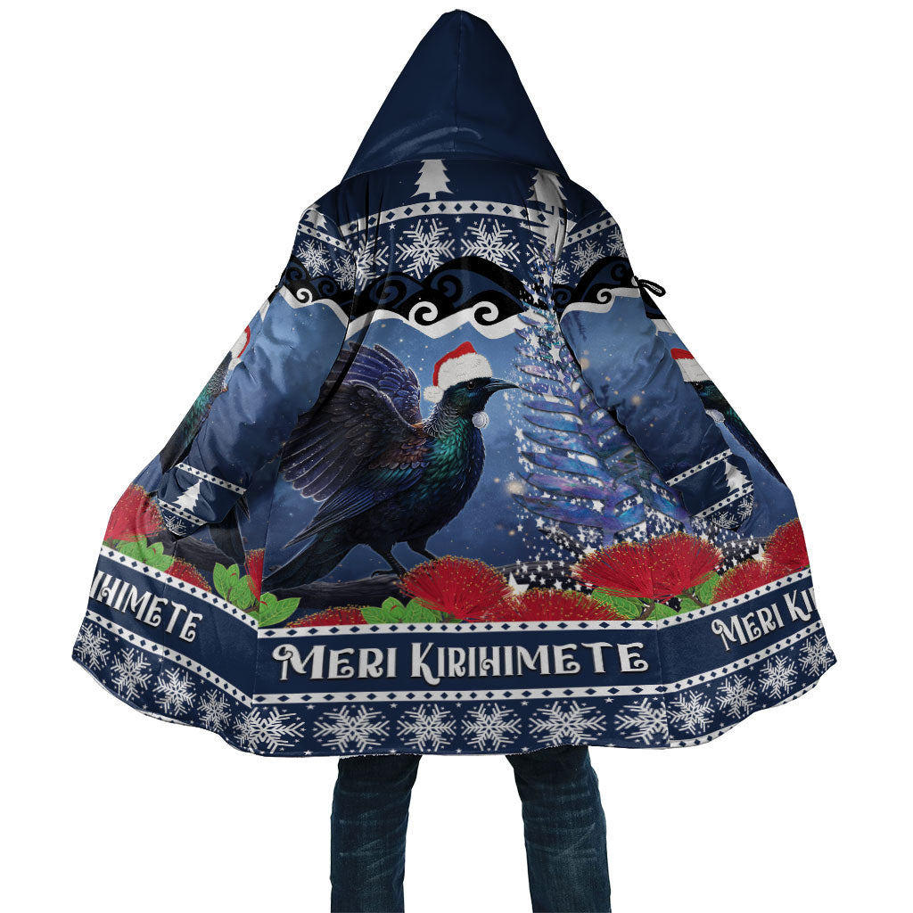 New Zealand Tui Bird Christmas Cloak Pohutukawa Xmas Tree Meri Kirihimete