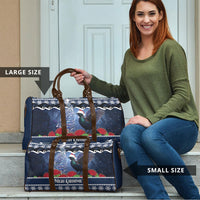 New Zealand Tui Bird Christmas Travel Bag Pohutukawa Xmas Tree Meri Kirihimete