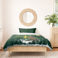Kea Bird Kowhai New Zealand Bedding Set Mountain Landscape Maori Art LT22 - Polynesian Pride