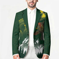 Kea Bird Kowhai New Zealand Blazer Mountain Landscape Maori Art LT22 - Polynesian Pride
