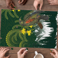 Kea Bird Kowhai New Zealand Puzzle Mountain Landscape Maori Art LT22 - Polynesian Pride