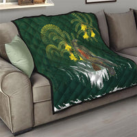 Kea Bird Kowhai New Zealand Quilt Mountain Landscape Maori Art LT22 - Polynesian Pride