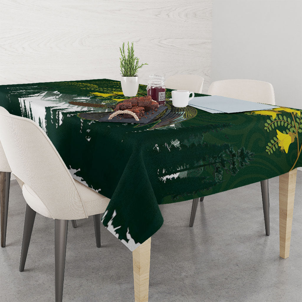 Kea Bird Kowhai New Zealand Tablecloth Mountain Landscape Maori Art LT22 - Polynesian Pride