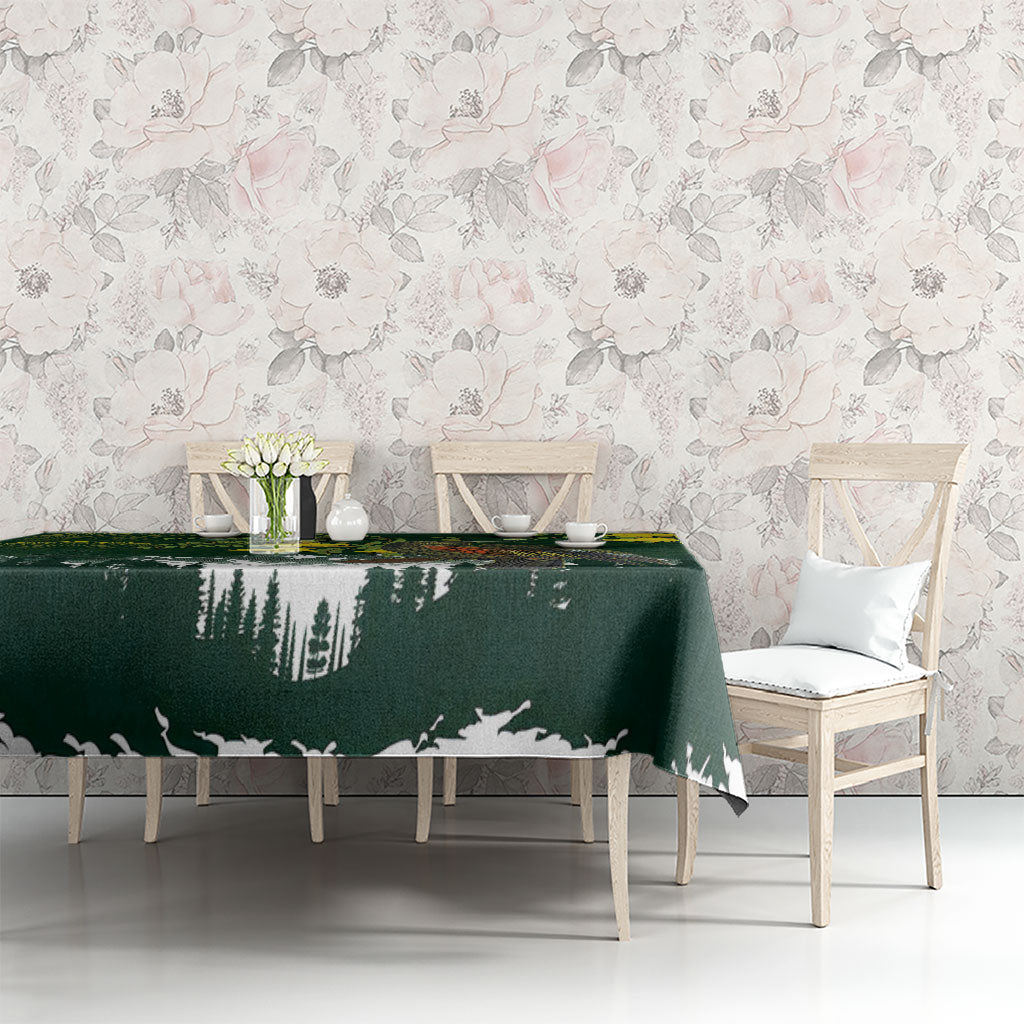 Kea Bird Kowhai New Zealand Tablecloth Mountain Landscape Maori Art LT22 - Polynesian Pride