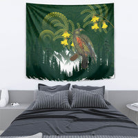 Kea Bird Kowhai New Zealand Tapestry Mountain Landscape Maori Art LT22 - Polynesian Pride
