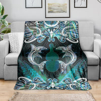 New Zealand Kotiate Weapon Blanket Aotearoa Mango Paua Shell Maori Pattern