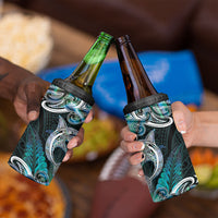 New Zealand Kotiate Weapon 4 in 1 Can Cooler Tumbler Aotearoa Mango Paua Shell Maori Pattern
