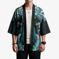 New Zealand Kotiate Weapon Kimono Aotearoa Mango Paua Shell Maori Pattern
