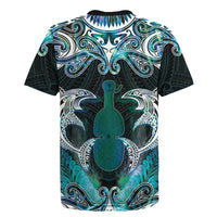 New Zealand Kotiate Weapon Rugby Jersey Aotearoa Mango Paua Shell Maori Pattern