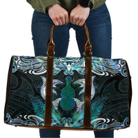 New Zealand Kotiate Weapon Travel Bag Aotearoa Mango Paua Shell Maori Pattern