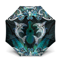 New Zealand Kotiate Weapon Umbrella Aotearoa Mango Paua Shell Maori Pattern