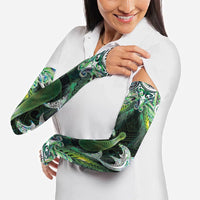New Zealand Mere Pounamu Weapon Arm Sleeves Aotearoa Mango Paua Shell Maori Pattern