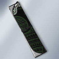 New Zealand Mere Pounamu Weapon Auto Sun Shade Aotearoa Mango Paua Shell Maori Pattern