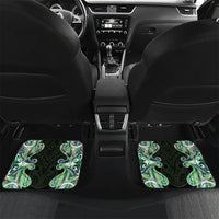 New Zealand Mere Pounamu Weapon Car Mats Aotearoa Mango Paua Shell Maori Pattern