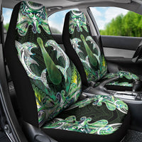 New Zealand Mere Pounamu Weapon Car Seat Cover Aotearoa Mango Paua Shell Maori Pattern